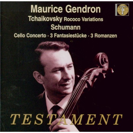 SCHUMANN - Gendron - Concerto pour violoncelle et orchestre en la mineur..